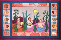 Buffalo Women Celebrating Birth of White Buffalo